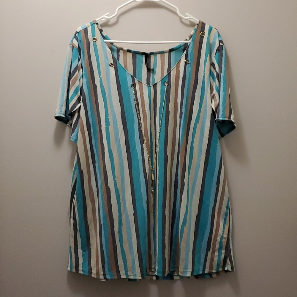 Ashley Blue dressy top